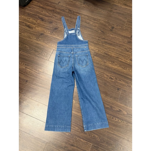 MOTHER Denim The Greaser Wide Leg Overalls - Size 27 - Picture 2 of 4